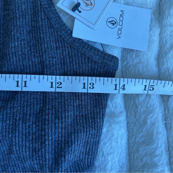 NWT Womens Volcom Small Charcoal Mini Dress With Back Cutout - Picture 8 of 11